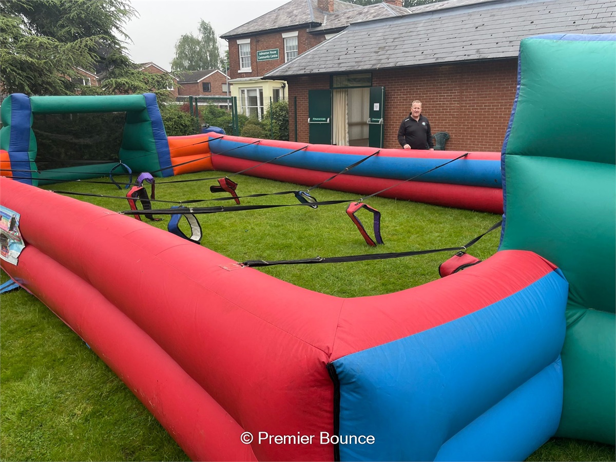 Human Football Table Inflatable - Hire today in Telford Shropshire